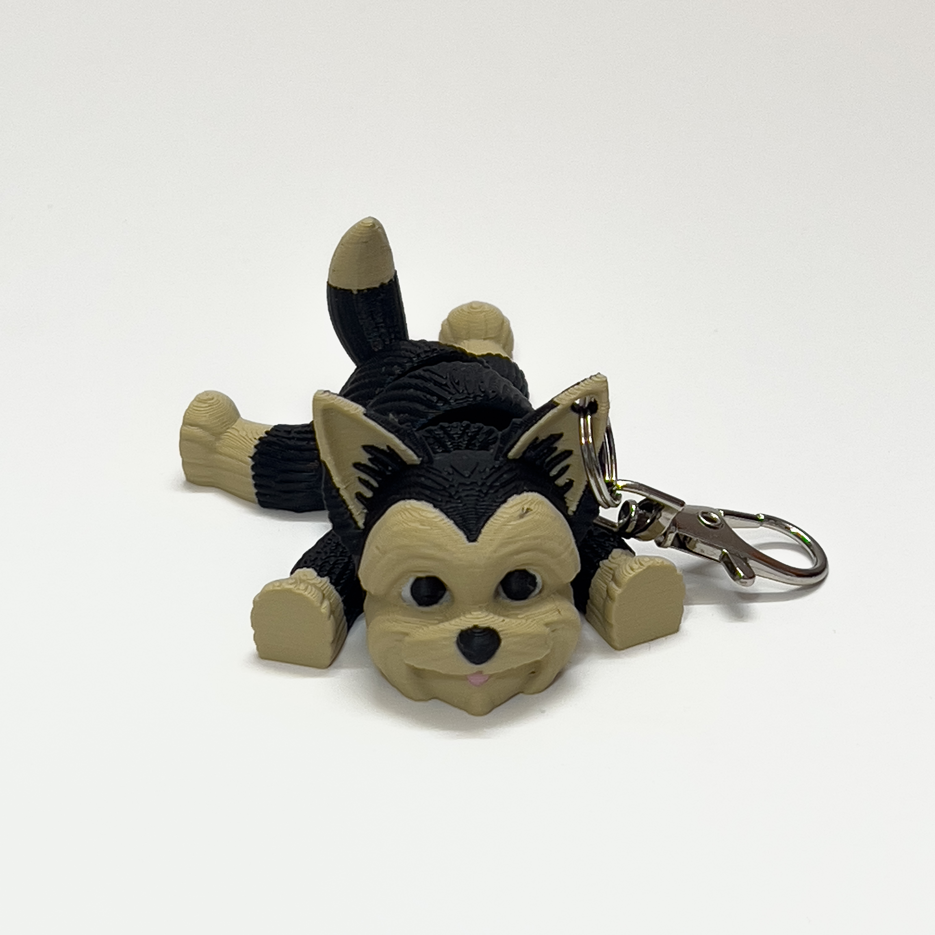 Black and Tan Yorkie charm detail