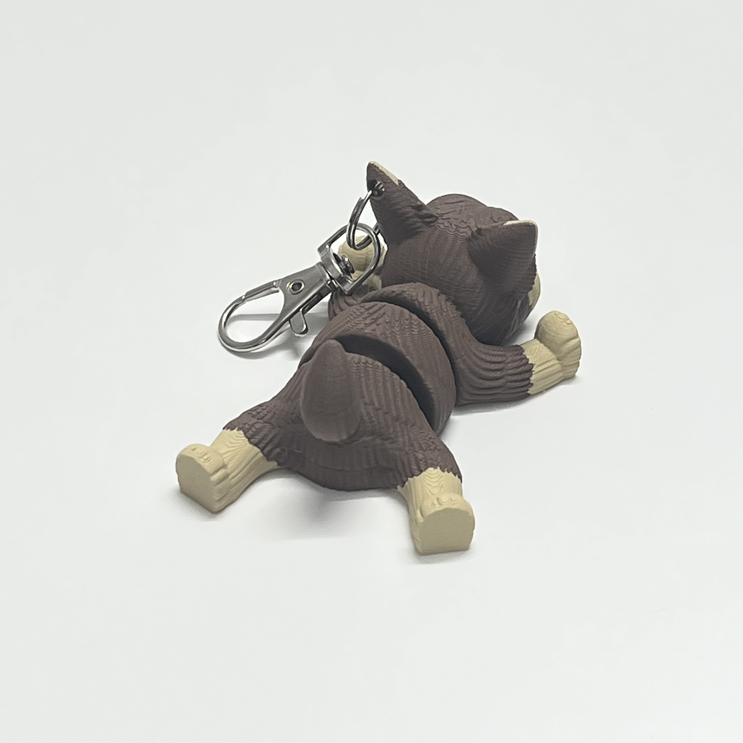 Chocolate Yorkie charm back view